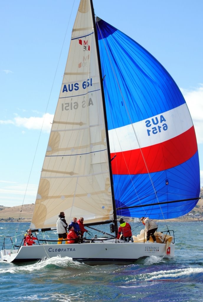 Cleopatra from the Huon Yacht Club - Pipe Opener Night Race 2011 © Rob Cruse